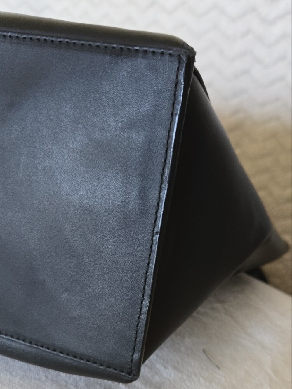 Furla Smooth Black Leather Tote - Picture 5 of 9